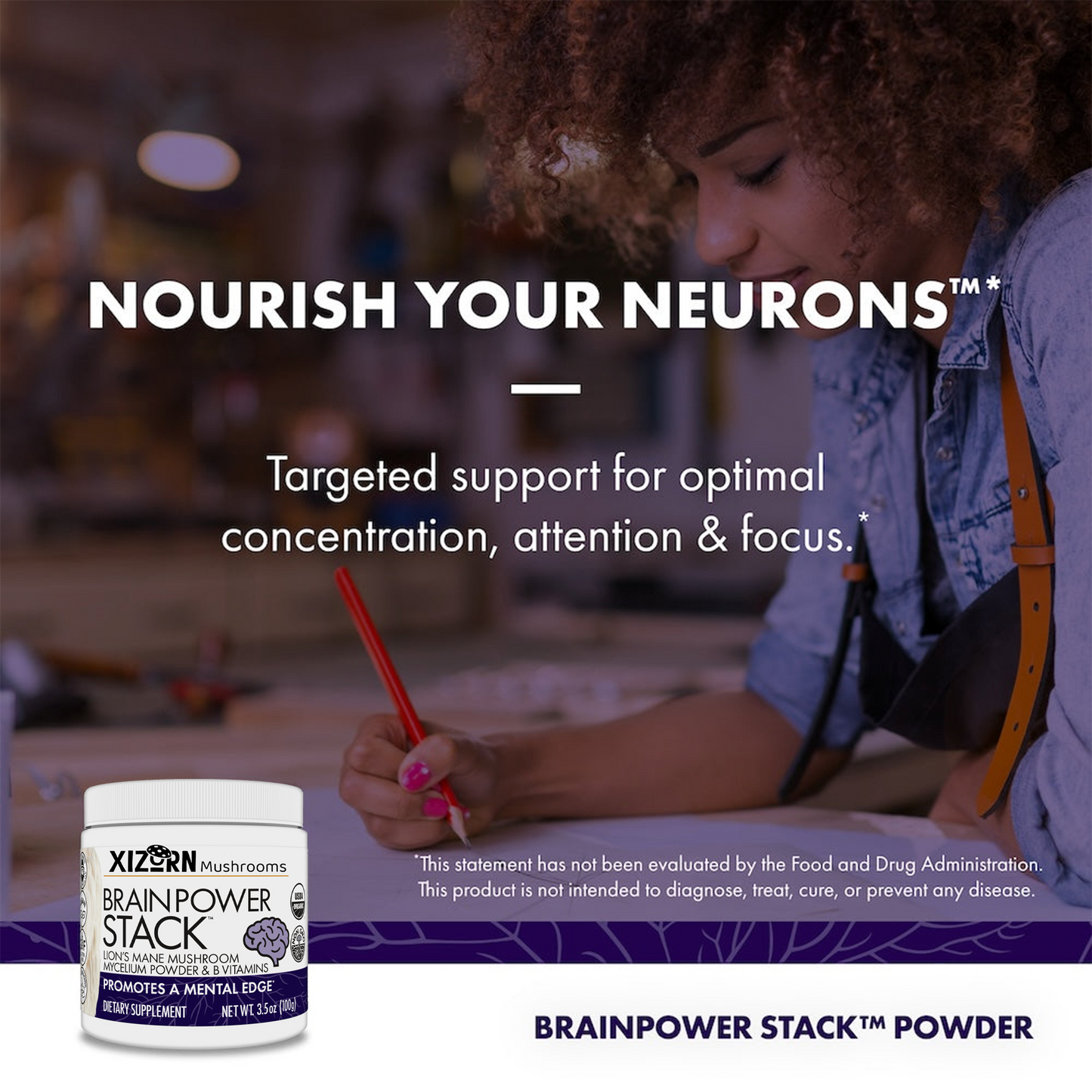 XIZORN Mushrooms™ BrainPower Stack® Powder