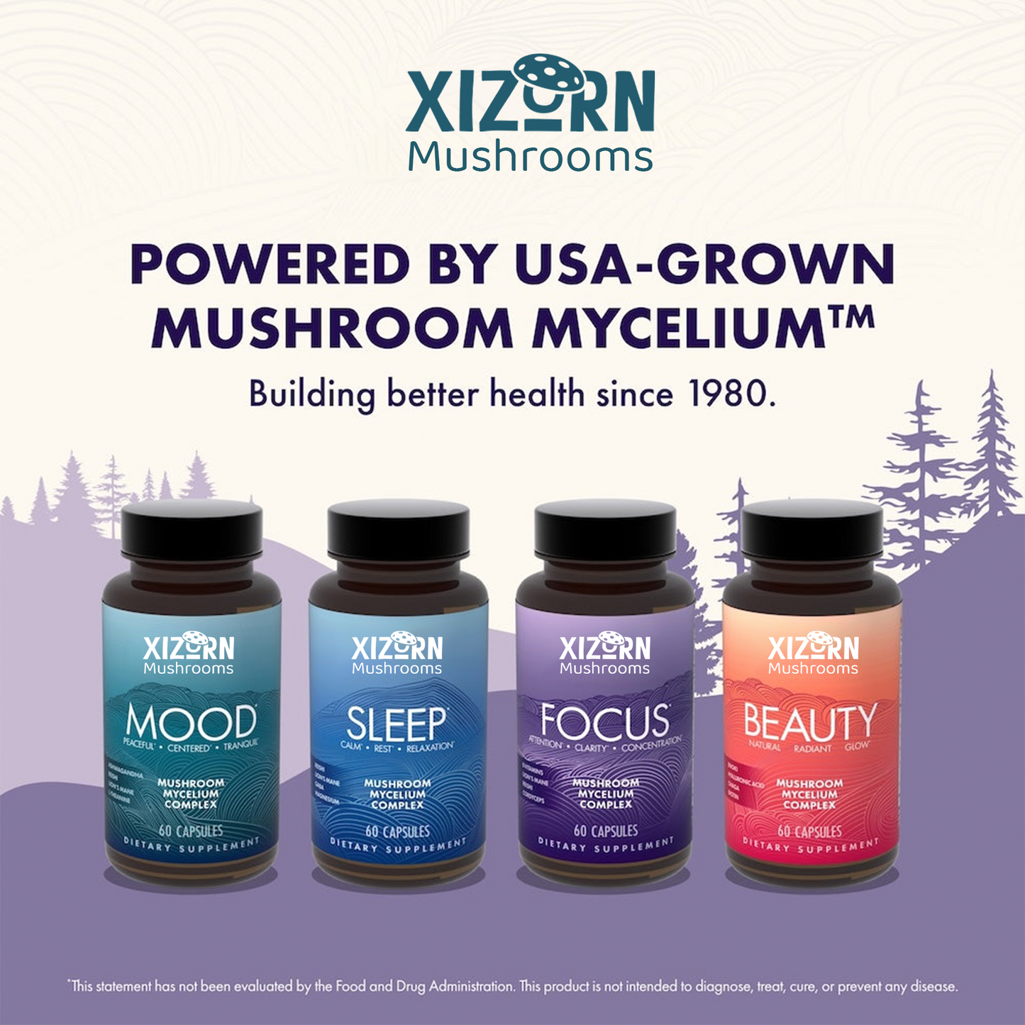 XIZORN Mushrooms Focus* Capsules