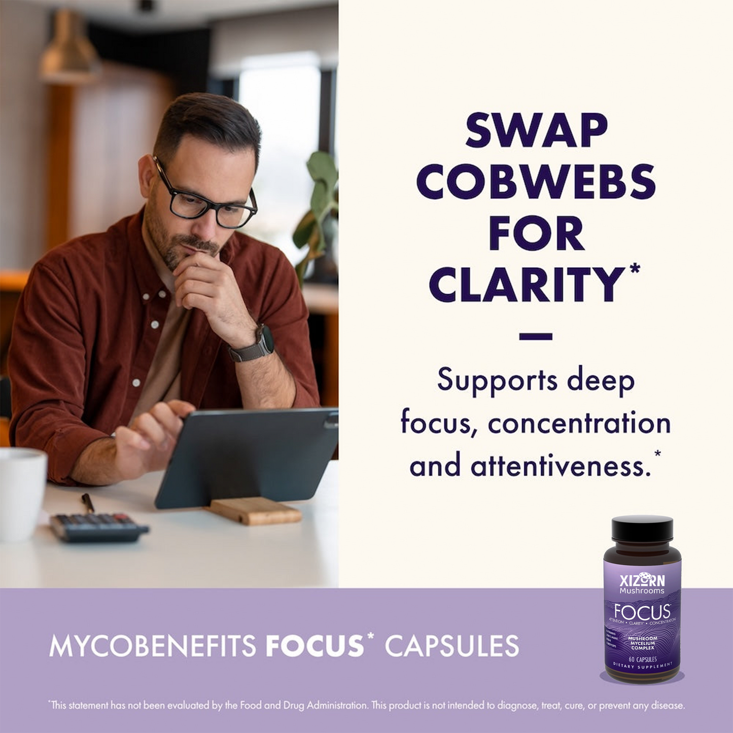 XIZORN Mushrooms Focus* Capsules