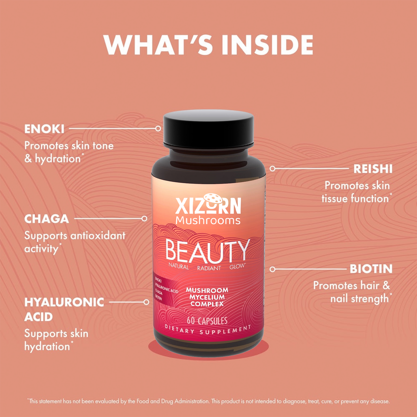 XIZORN Mushrooms Beauty Capsules